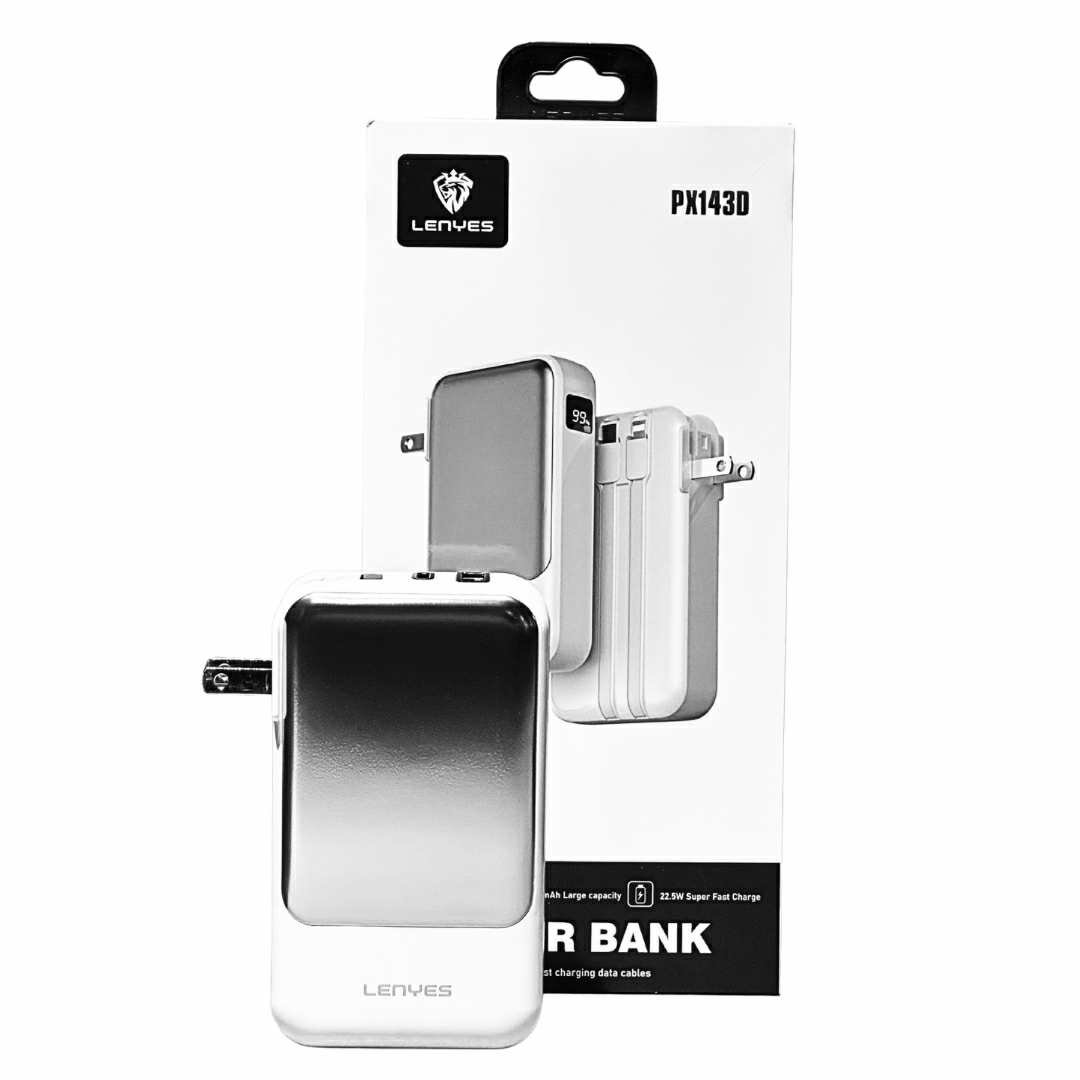 LENYES Power Bank + Adapter PX143D 10000mah