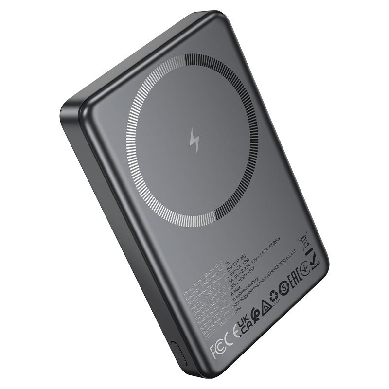 Power bank “Q34 Clever” PD20W wireless charging 10000mAh (Metal Grey)